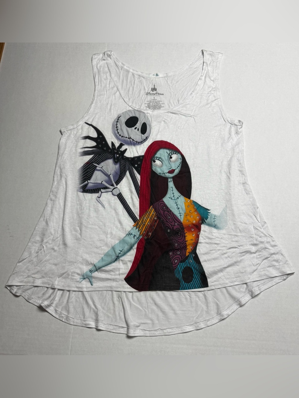 Disney Parks The Nightmare Before Christmas Women's Tank Top Size: L (Flawed)